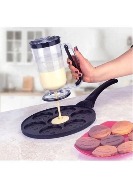 Pratik Hamur Dağıtıcı, Porsiyonlayıcı, Pancake, Krep, Muffin Kolay Kullanım fiyatları