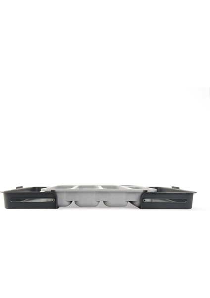 Ayarlanabilir Çekmece Düzenleyici, Kaşık, Çatal, Bıçak Organizeri, Gri, Kaliteli indirimleri