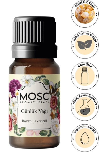 Günlük Uçucu Yağı 10 ml %100 Saf ve Doğal (Frankincense Essential Oil)