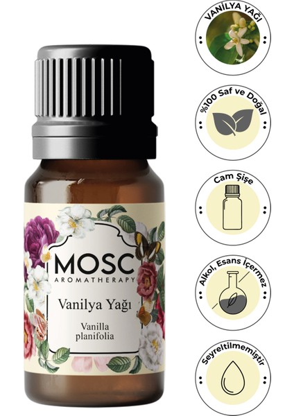 Vanilya Uçucu Yağı 10 ml %100 Saf ve Doğal (Vanilla Essential Oil)