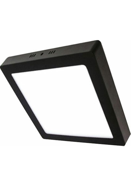 18w S.Ü. Beyaz Kare Led Panel Armatür (Siyah Kasa)