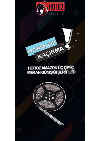 Amazon İç Mekan Amber 3 Çipli Şerit Led 5 m modelleri