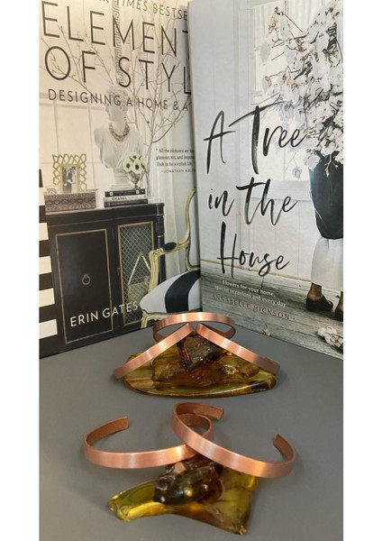 Saf Bakır Bileklik, Kaplamasız, Sağlıklı ve Şık Tasarım, 1 Adet modelleri