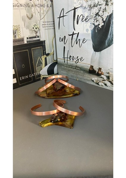 Saf Bakır Bileklik, Kaplamasız, Sağlıklı ve Şık Tasarım, 1 Adet indirimleri