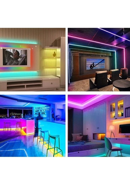 3 Çip 60 LED'li 5 Metre Silikonsuz Şerit LED - RGB - AS01-00309 fiyatları