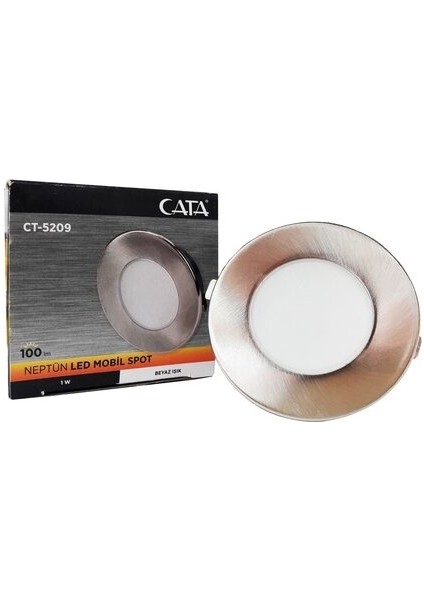 Ct-5209 1W Cob Ledli Mobil Spot Beyaz