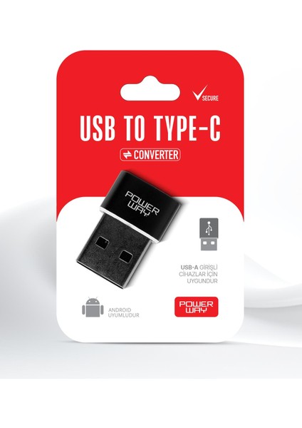 USB To Type-C 3.1 (Yüksek Hızlı) Veri Aktarımı Otg Çevirici Dönüştürücü Adaptör