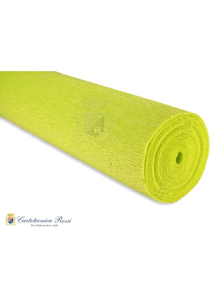 Italyan Krapon Kağıdı NO:353, Çiçek Yapım Kağıdı, 90GR - 50X150CM, Papağan Yeşili - Parakeet Green