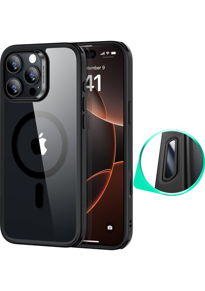 Iphone 16 Pro Halolock Magsafe Classic Hybrid Silikon Kılıf - Kamera Kontrol Buton