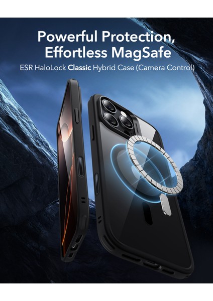 Iphone 16 Pro Halolock Magsafe Classic Hybrid Silikon Kılıf - Kamera Kontrol Buton