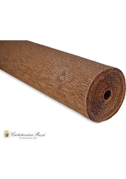 Italyan Krapon Kağıdı NO:359, Çiçek Yapım Kağıdı, 90GR-50X150CM, Ağaç Kabuğu Kahverengisi-Bark Brown