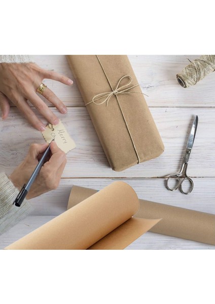 Kraft Rulo Ambalaj Kağıdı, Çeyiz, Koli, Hediye Paketleme, Çiçek Buket, Dıy Kağıdı, 80G, 120CM x 10M fırsatları