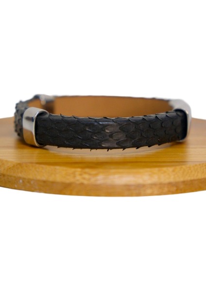 El Yapımı Piton Derisi Bileklik, 7 Renk ve 3 Ölçü, Unisex Tasarım