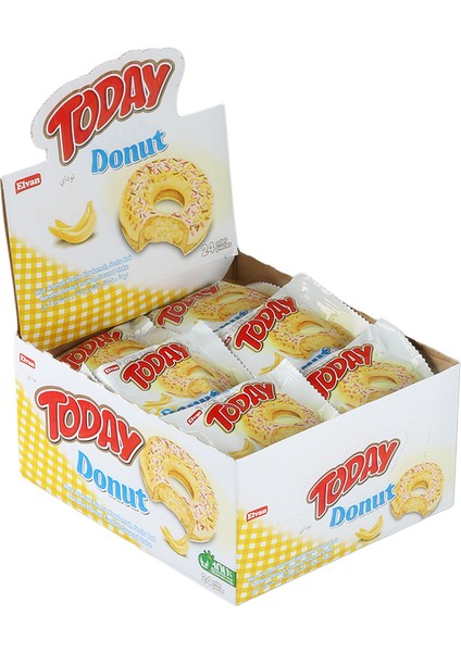 Today Donut Kek Muzlu 24 x 35 gr ( Kutu) fırsatları