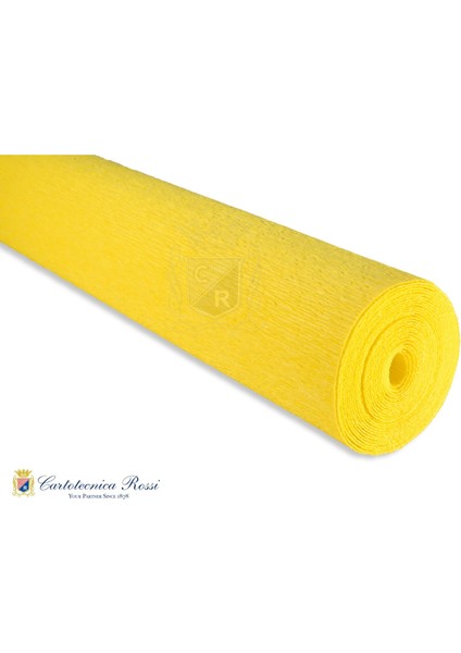 Italyan Krapon Kağıdı NO:371, Çiçek Yapımı Kağıdı, 90 gr - 50X150 Cm, Limon Sarısı - Lemon Yellow