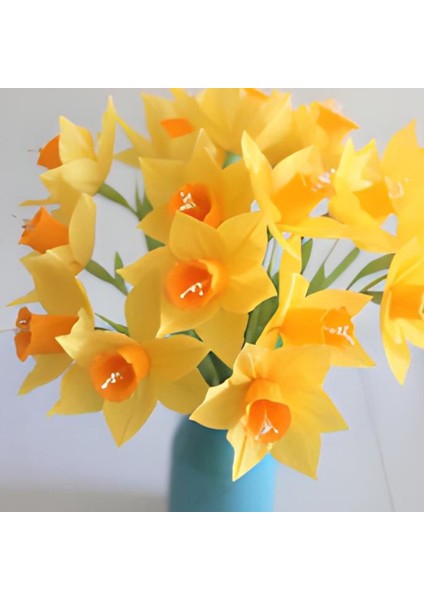 Italyan Krapon Kağıdı NO:371, Çiçek Yapımı Kağıdı, 90 gr - 50X150 Cm, Limon Sarısı - Lemon Yellow modelleri