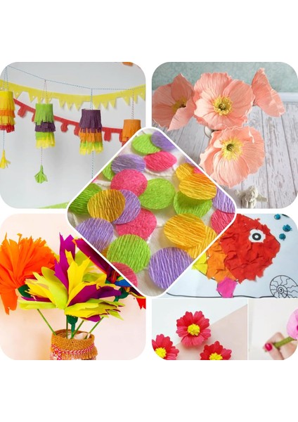 Italyan Krapon Kağıdı NO:371, Çiçek Yapımı Kağıdı, 90 gr - 50X150 Cm, Limon Sarısı - Lemon Yellow indirimleri