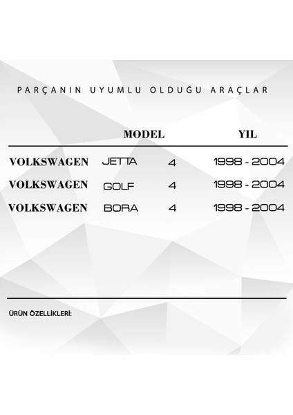 Vw Jetta ,polo ,golf Için Açık Gri Arka Küllük Kapağı (2 Adet) modelleri