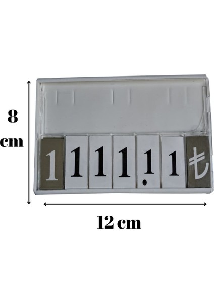 10 Adet Fiyat Kaseti 120X80 mm ( Kasap Etiketi- Şarküteri Etiketi ) fiyatları