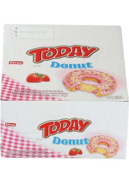 Today Donut Kek Çilekli 24 x 35 gr