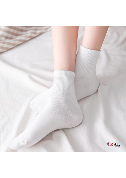 12 Çift Unisex Spor Tenis Kolej Çorabı – Pamuklu Nefes Alabilen Rahat Çorap Seti indirimleri