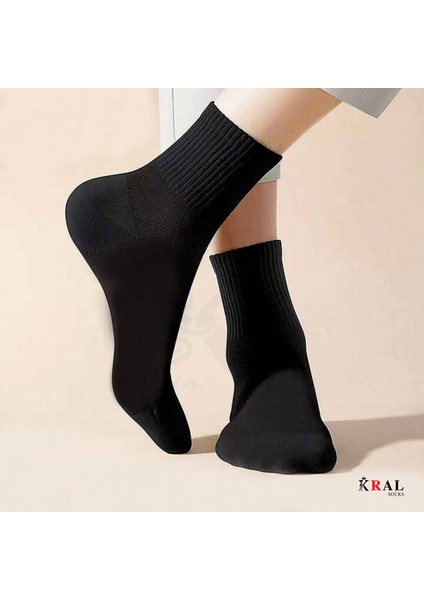 12 Çift Unisex Spor Tenis Kolej Çorabı – Pamuklu Nefes Alabilen Rahat Çorap Seti