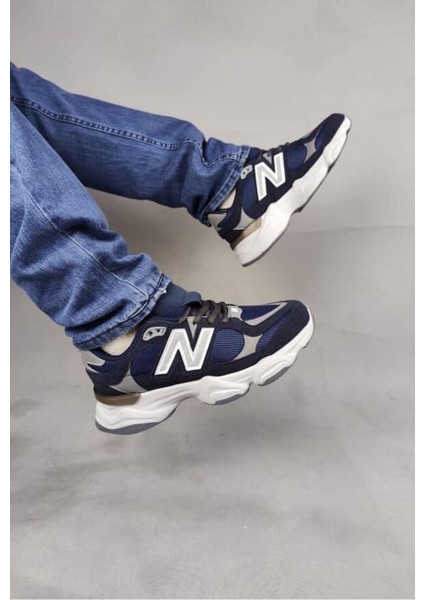 Erkek Yüksek Taban Lacivert Spor Ayakkabı 9060N