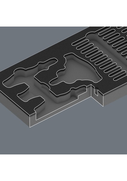 9752 Özel Kesim Sünger Kraftform Kompakt Cırcırlı Set 1 modelleri