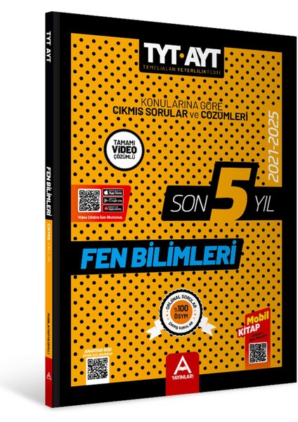 Son 5 Yıl Ayt-Tyt Fen Bilimleri Çıkmış Sorular 2021-2025 modelleri