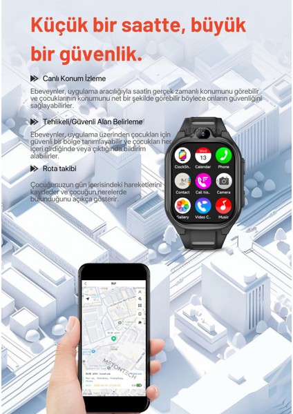 HARVOX Hx Kids 4G Pro+ Plus Android Sim Kartlı Akıllı Çocuk Saati | Gps, Konum, Kamera, Görüntülü Görüşme, Yüz Tanıma Akıllı Çocuk Saati Siyah indirimleri