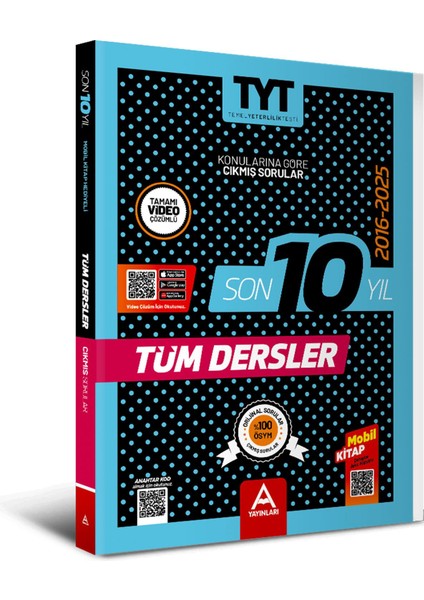 Tyt Son 10 Yıl Çıkmış Sorular 2016-2025 modelleri