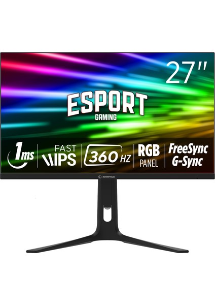 Ellıpse EL27R360F 27 360Hz 1ms Boe IPS Fhd Freesync/g-Sync Rgb Pivot Siyah Flat Oyuncu Monitörü