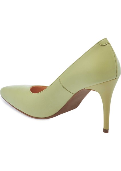 Yeşil Hakiki Deri Kadın Stiletto - K24S1AY67599-G81 fiyatları
