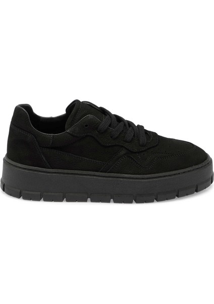 Siyah Hakiki Nubuk Deri Kadın Sneaker - K24S1AY67591-A64 modelleri