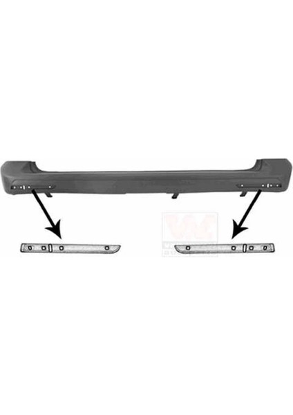 Tampon Transporter T6 (Gri) 2010-2014 Arka (Oem NO:7E0807417A7G9) (Adet)