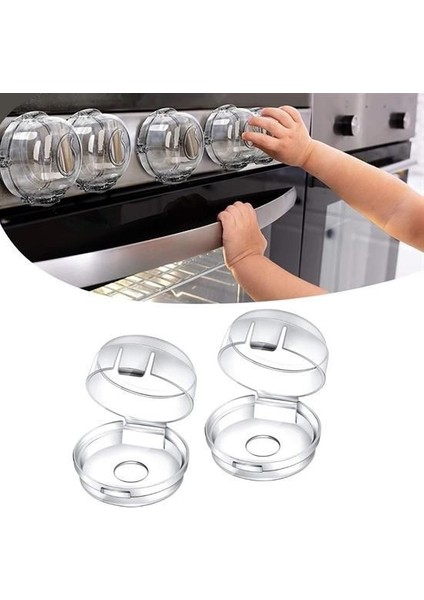 Tamarınd® Isıya Dayanıklı Plastik Ocak Düğme Koruyucu Düğme Kilidi Emniyet Düzeneği