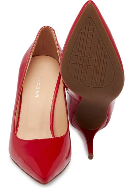Kırmızı Hakiki Deri Kadın Stiletto - K24S1AY67599-D02 fırsatları