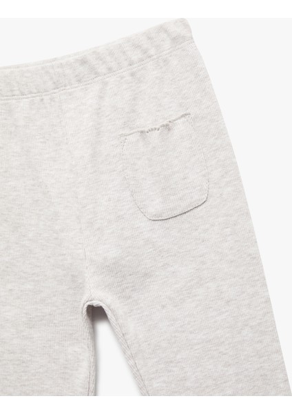 Beli Lastikli Cep Detaylı Kaşkorse Basic Tayt modelleri