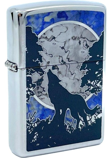 Wolf Moon Tree - High Polish Chrome Dizayn Çakmak