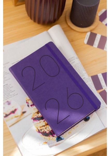 2026 Yılı 13X21 cm Günlük Ajanda Mor fiyatları