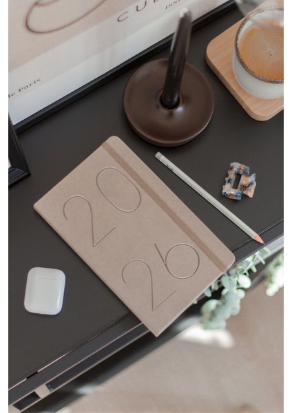 2026 Yılı 13X21 cm Günlük Ajanda Bej fiyatları