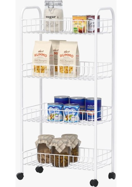 Çok Katlı Metal Sebze Meyve Sepeti Mutfak Düzenleyici Beyaz indirimleri