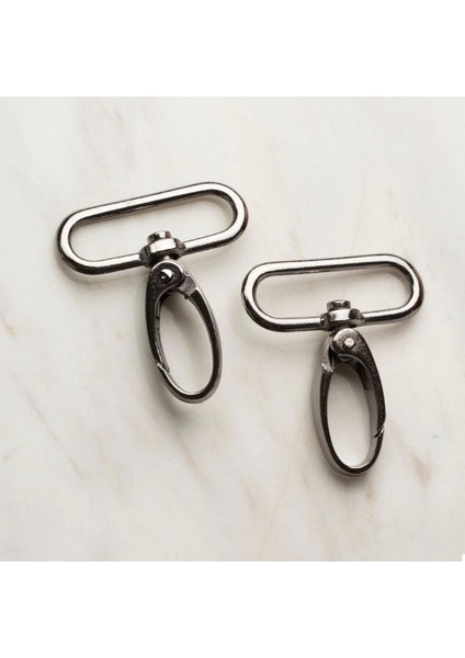 3 cm 2 Li Makrome Füme Rengi Anahtarlık Kanc