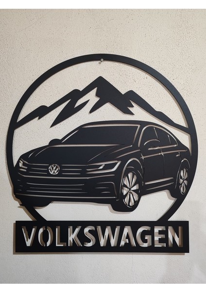 Volkswagen Arteon Dekoratif Siyah Metal Duvar Tablosu (1,5 mm Kalınlık & 75 cm x 75 Cm) fiyatları