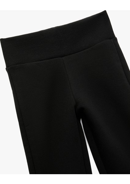 Beli Lastikli Şardonlu Basic Ispanyol Paça Pantolon modelleri