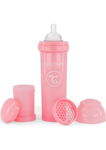 Anti-Kolik Bebek Biberonu - 330 ml (4+ Ay) | Pembe