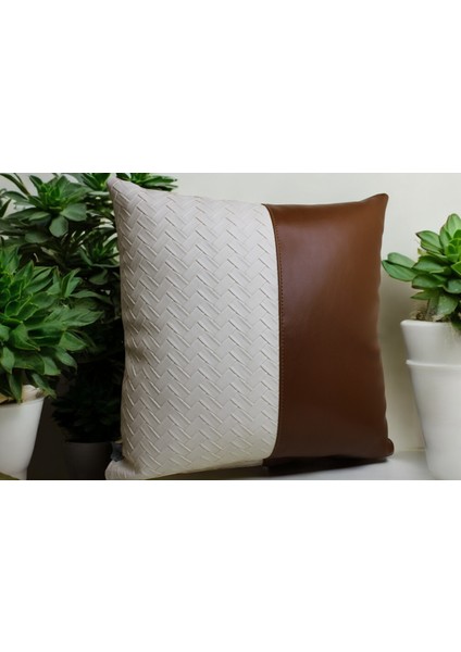 Lüx Tasarım Deri Kırlent Kılıfı fiyatları