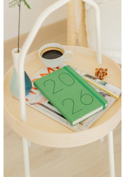 2026 Yılı 13X21 cm Günlük Ajanda Yeşil fiyatları