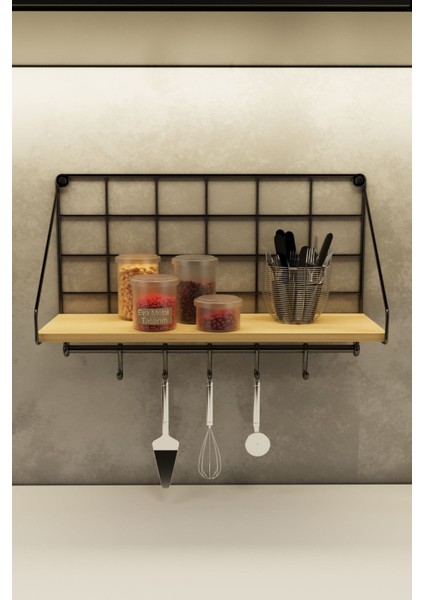 Modern Siyah Metal Duvar Rafı ve Askı, Şık ve Fonksiyonel Saklama Çözümü modelleri
