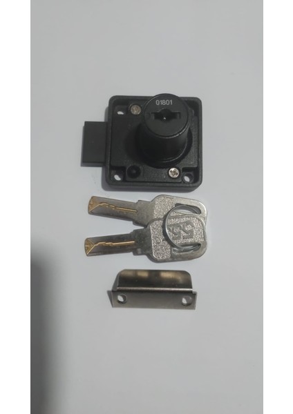 Siyah Kare Çekmece Kilit 2 Anahtarlı fiyatları